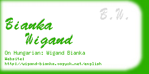 bianka wigand business card